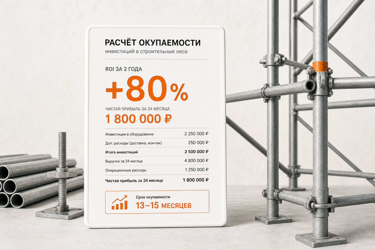 Финансовый расчёт по сумме инвестиций